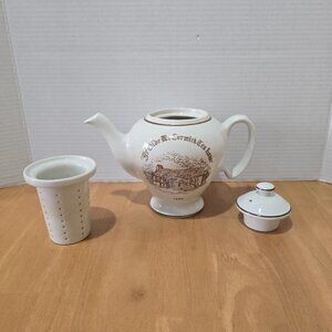 Vintage Ye Old McCormick Tea‎ House 1982 Tea Pot with Lid & Infuser Baltimore MD
